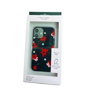 NEW Kate Spade New York iPhone 12 Mini Floral Blue Flexible Phone Case